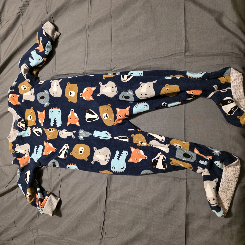 Carter's Navy Animal Print Pajama Set